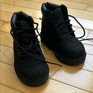 NWOT TimberlandKids Black Lace-Up Boots